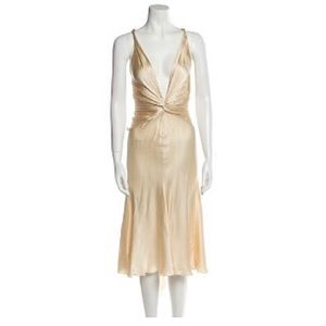 Vintage Donna Karan New York Gold Dress